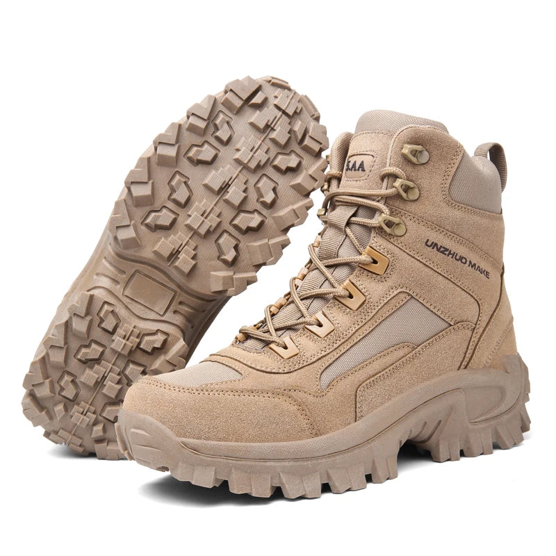 New Men's Boots Tactical Shoes Outdoor Sneakers Hiking Shoes Mountaineering Walking Jogging Ankle Boots Botas Cuturno Masculinas